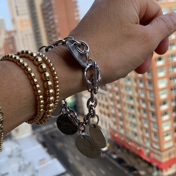 European coins charm bracelet - Picture 2 of 12